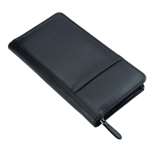 Emirates Store Wallets Cactus leather travel wallet, black | Emirates Official Store