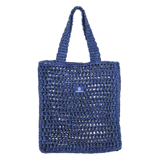 Emirates straw tote, navy Emirates Official Store