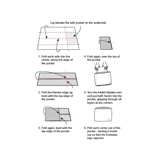 First Class blanket, plum First Class comforts Emirates Official Store