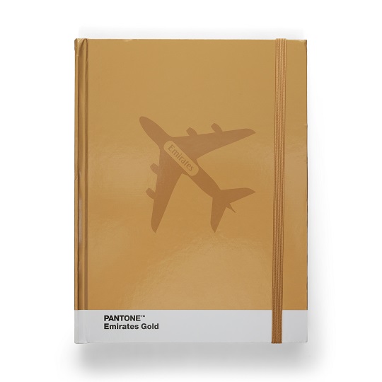 PANTONE® X Emirates Gold notebook Stationery Emirates Official Store