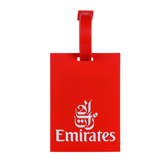 Emirates luggage tag, red Emirates Official Store
