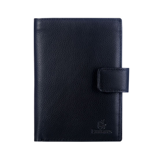 Emirates passport wallet, black Emirates Official Store