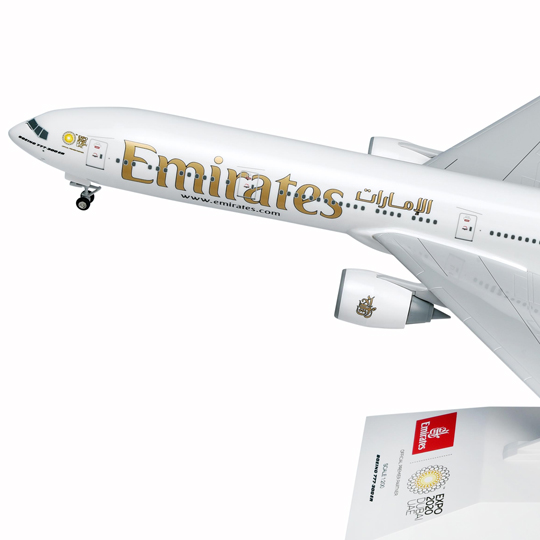 Boeing 777300ER 1200 scale Expo 2020 aircraft model HS Code