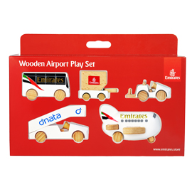 wooden airport playset
