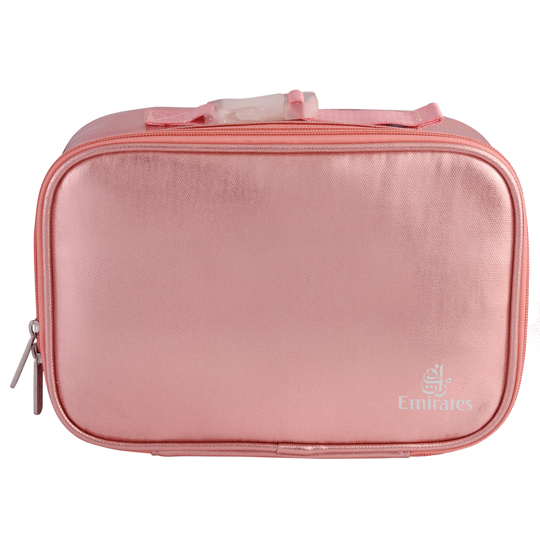 Lunch bag in metallic, rose gold HS Code 4202.9280 Emirates