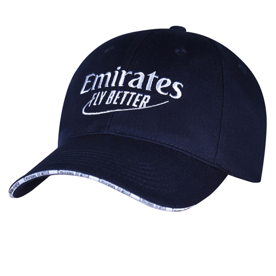 Emirates Fly Better cap, navy HS Code 6505 0020 Emirates Official Store