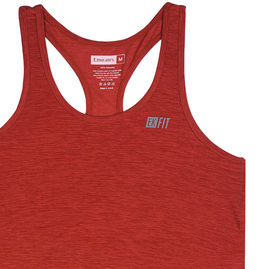 EK FIT Energy tank top, red HS Code 6109 1000 Emirates Official Store