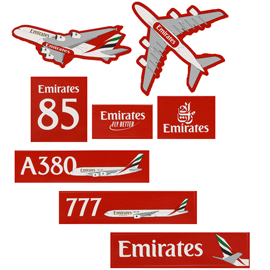 STICKER EMIRATES AIRLINE LOGO OVAL DECAL