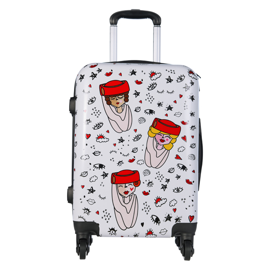 Clouds collection suitcase HS Code 42021230 Emirates Official Store