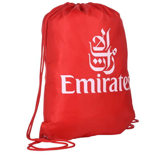 Emirates drawstring backpack, red Emirates Official Store
