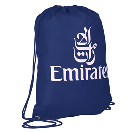 Emirates Drawstring Backpack Blue Hs Code 4202 9260