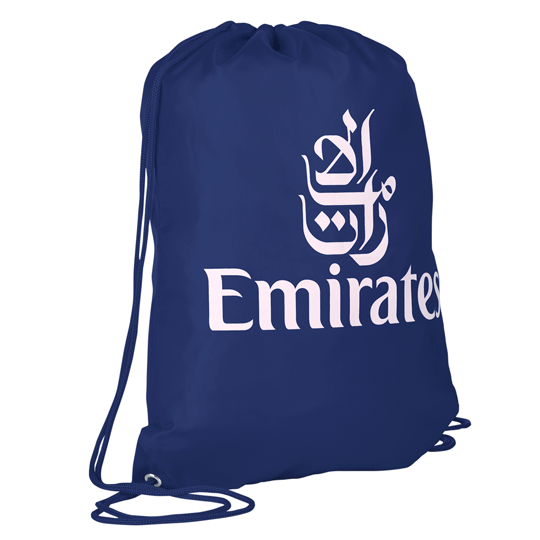 Emirates drawstring backpack, blue Bags Emirates Official Store