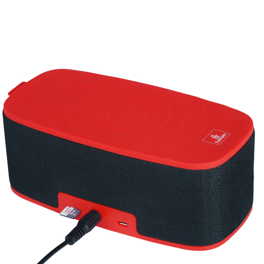Emirates wireless charging Bluetooth speaker, red & black Emirates Official Store