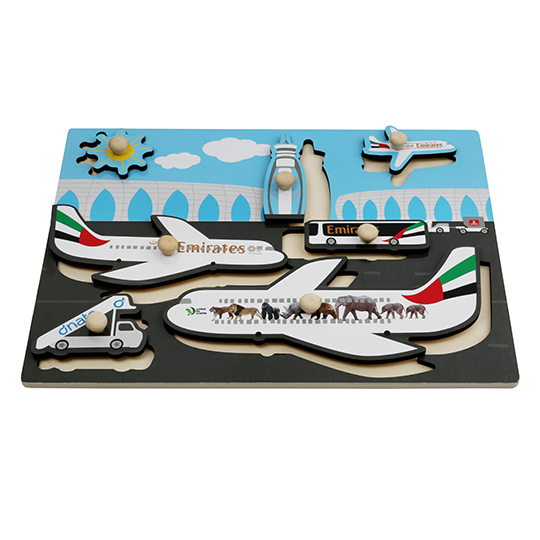 Emirates wooden airport jigsaw Toys Children Emirates Official Store