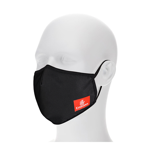 Emirates reusable face masks, black, pack of two Emirates Official Store