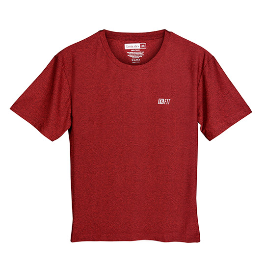 EK FIT men's tshirt, burgundy HS Code 6109 1000 Emirates Official