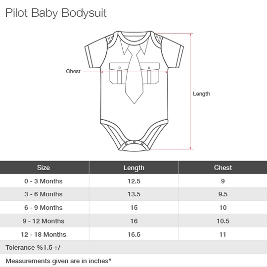 Pilot baby body suit HS Code 61119090 Emirates Official Store